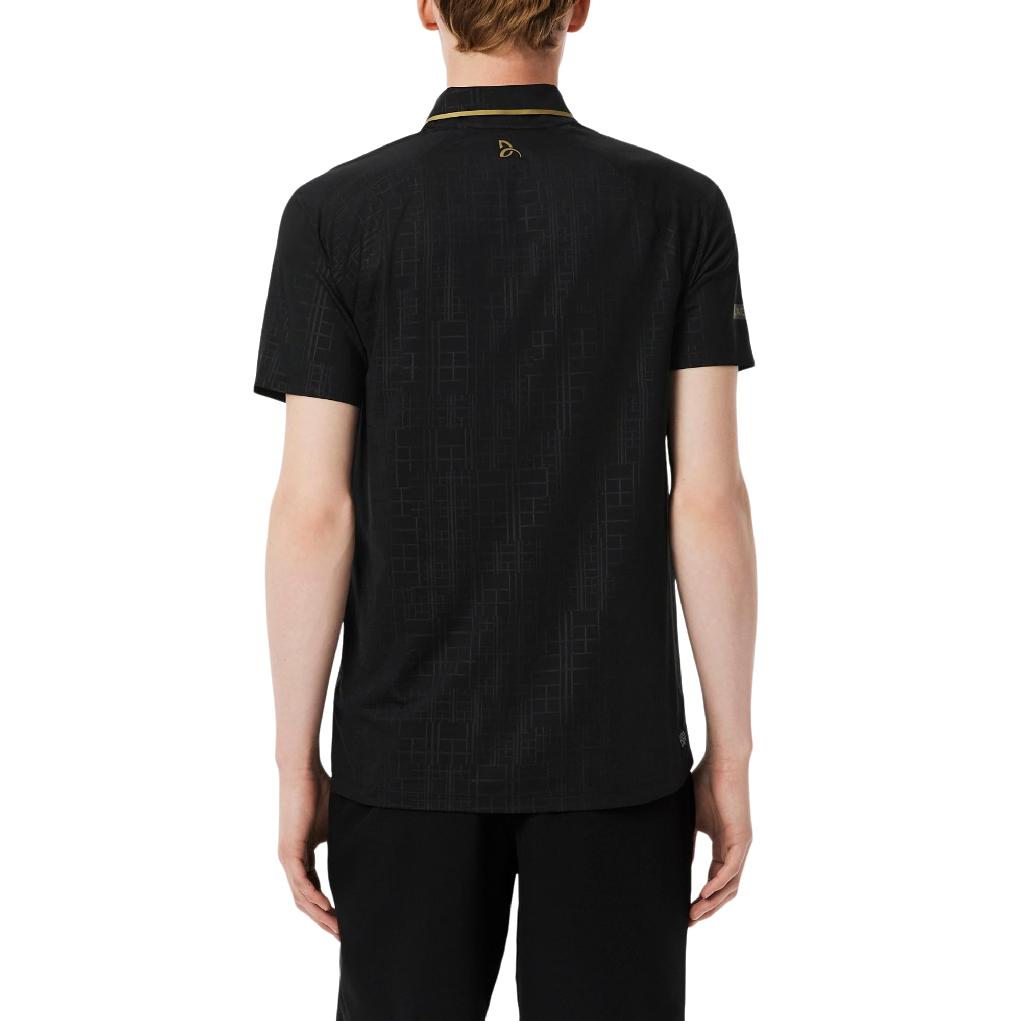 Lacoste Men's Ultra-Dry Branded Stripe Tennis Polo