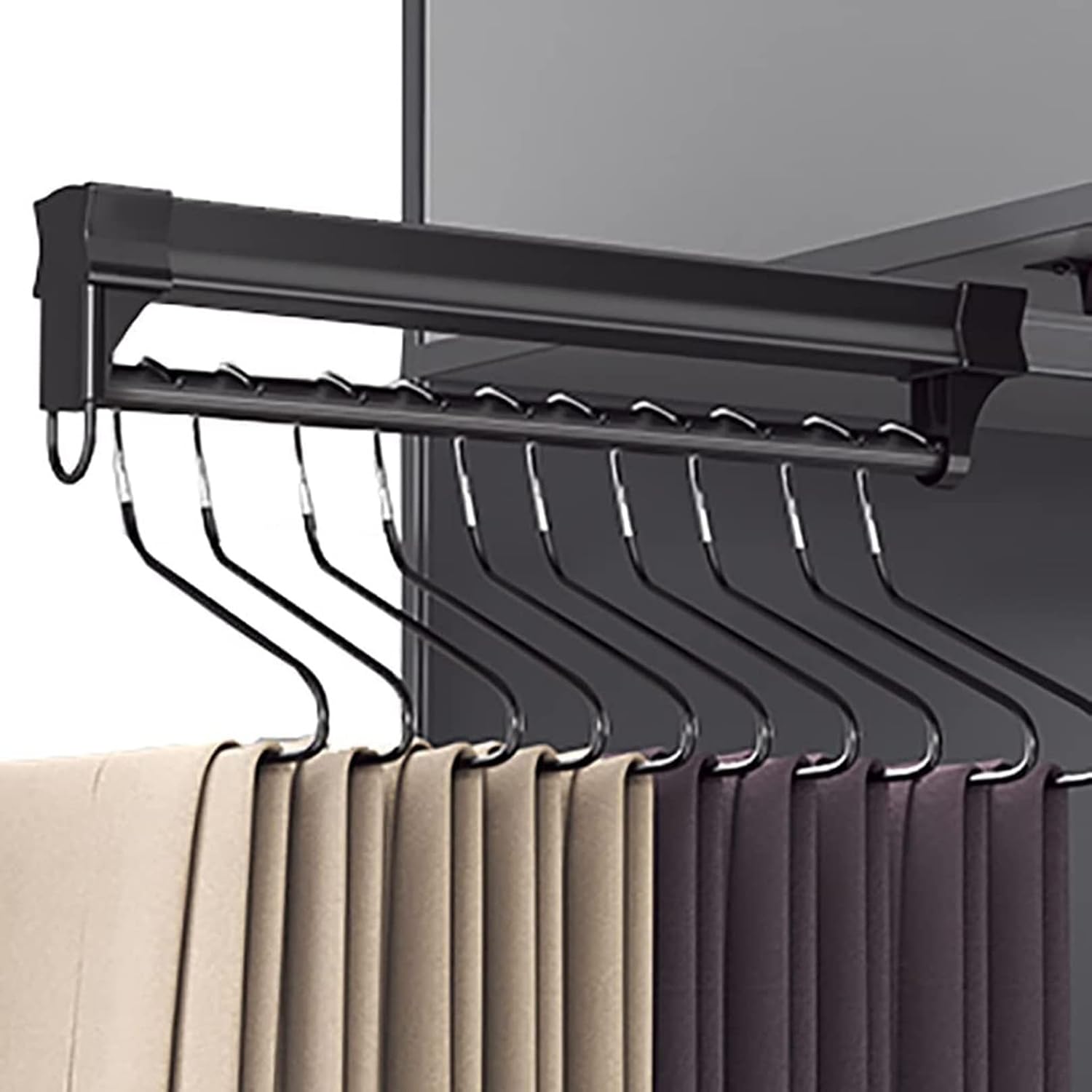 KUKIXO Penderie telescopique,Portevêtements extractible, Porte Cintre