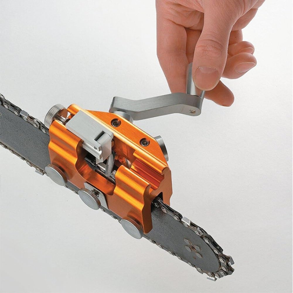 Afilador de motosierra, herramienta manual portátil para afilar cadenas universal, compatible con todos los tipos de motosierra para un fácil mantenimiento de la hoja