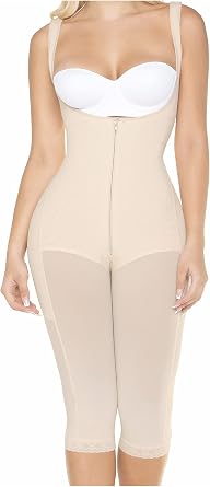 MARIAE FAJAS Tummy Control Shapewear Bodysuit Colombian Open Bust Body Shaper