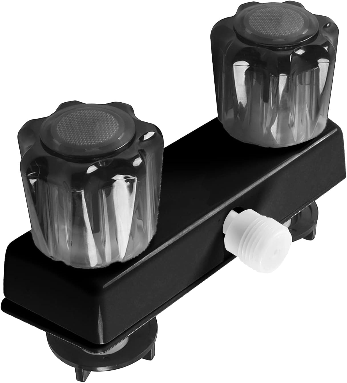 Carkio Camper Shower Faucet Dual Acrylic Knobs 4" RV Shower
