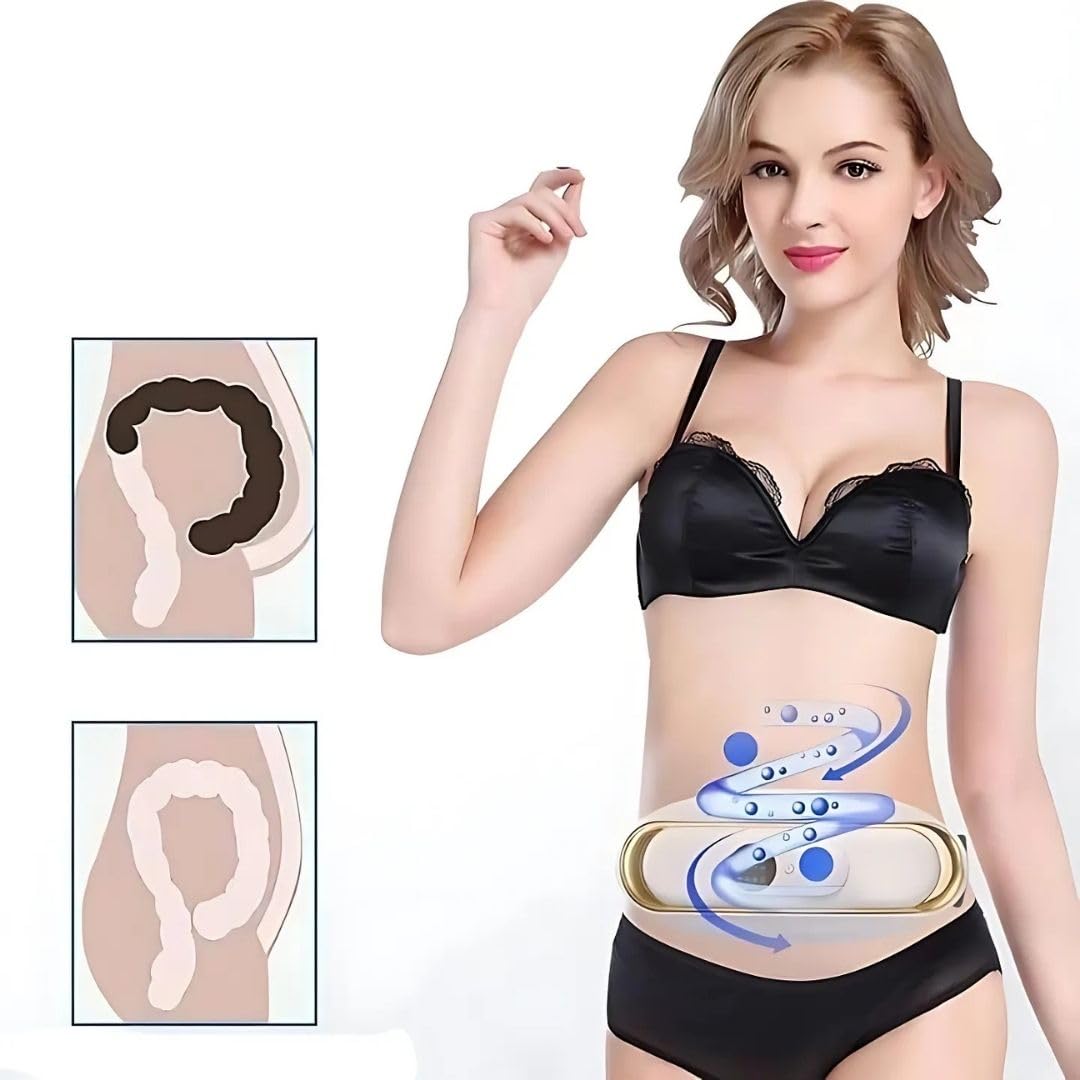 MEIION SlimKern Bauch Lipo Fettverbrenner - Schlankheitsgurtel mit EMS-Vibration & Wärmetherapie fur Fettabbau & Schmerzlinderung Bauch lipo