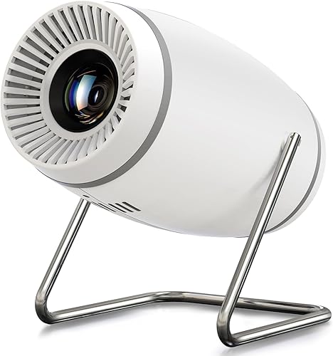 Mini proyector, proyector con WiFi y Bluetooth, soporte 4K 1080P, proyector portátil giratorio de 180, proyector de película de pantalla de 130