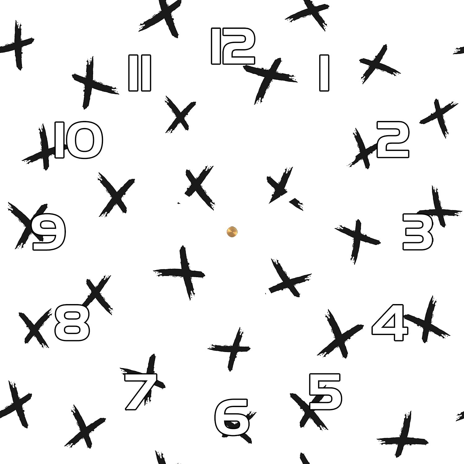 Horloge en verre de sécurité 30x30 cm Coloray pour décoration murale cuisine