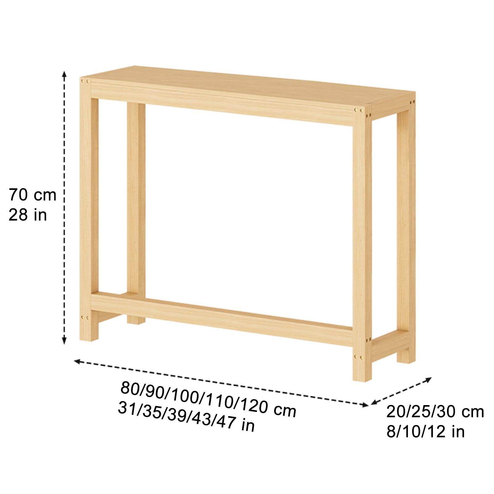 Copertura per termosifone in legno massello, elegante consolle per soggiorno e camera da letto, piedini antiscivolo, 80 x 30 x 70 cm, elegante copertura riscaldante per l'arredamento della casa