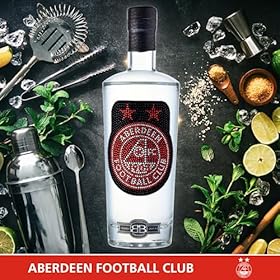 Aberdeen Gifts for Men & Women | Official Aberdeen FC Crystal Edition Birthday Vodka for the Dons Football Fans | Premium Alcohol by Bohemian Brands – 70 cl – Bohemian Brands