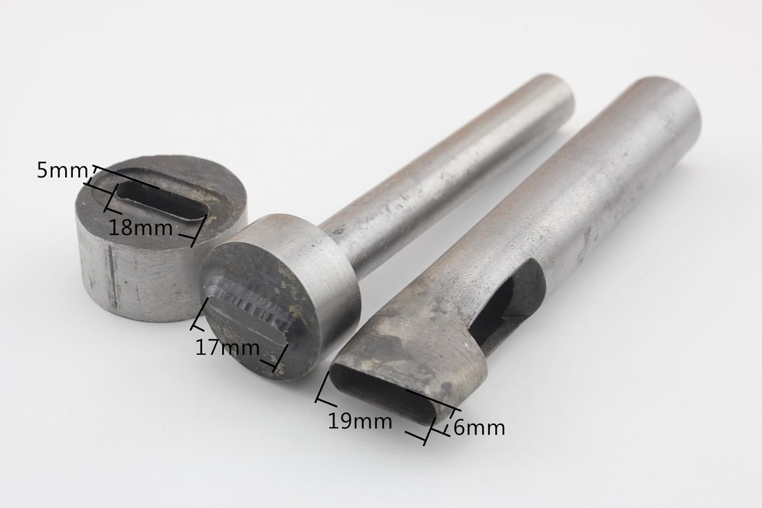 3dancraftit Oval Eyelets and Grommets Setting Tools Punch die Installation Tools for Fabric Leather Clothing Inner Width 3/4 Inch / 19mm S75