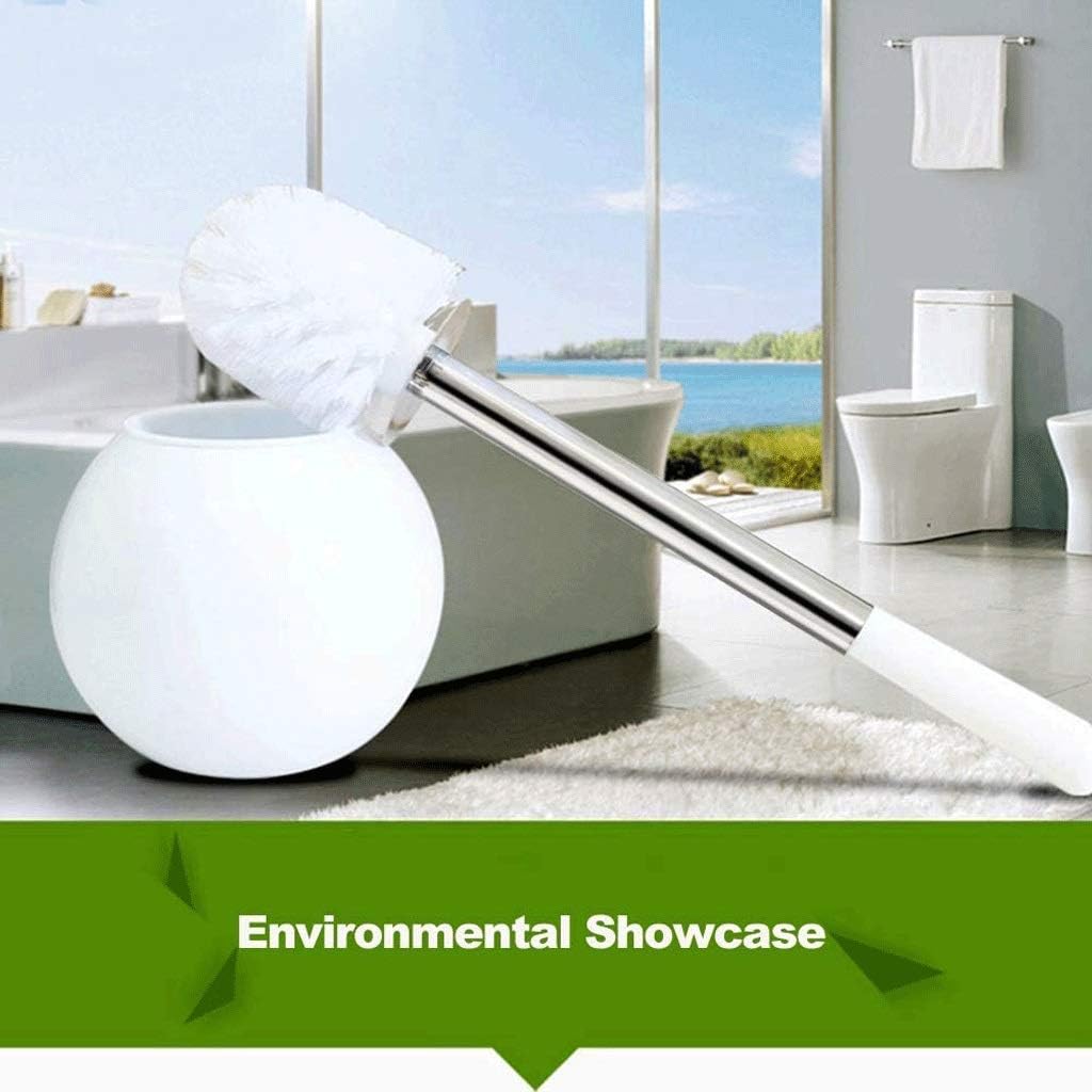 Toilet Brush with Holder, Deep Cleaning Scrubber,Quick Drying for Bathroom -Toilet Sturdy,Easy Grip