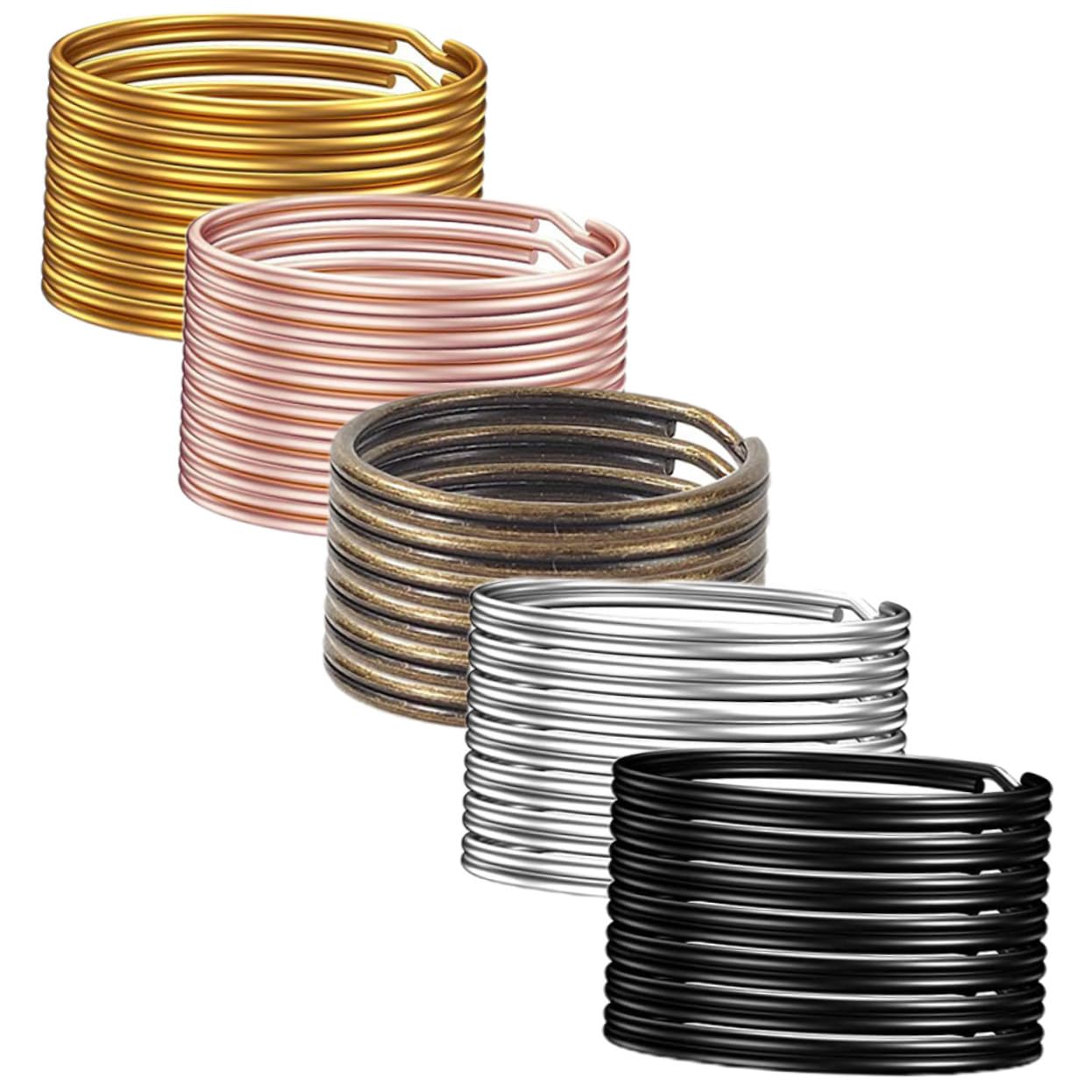 OSALADI Portachiavi Metallici Da Rotondi Per Chiavi Accessori Fai Da Te Per Creazioni Artigianali E Progetti Creativi