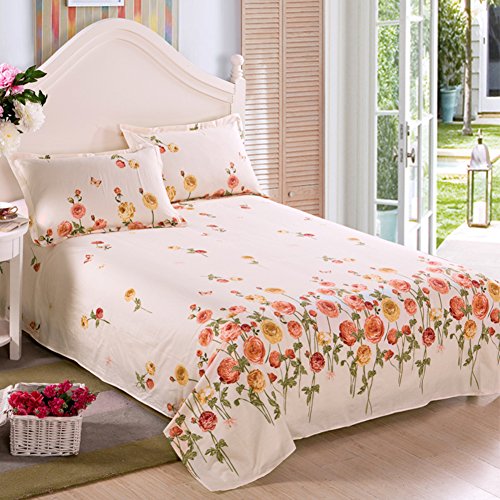 Drap thermorégulateur coton sergé lin 120x230cm résistant - 2