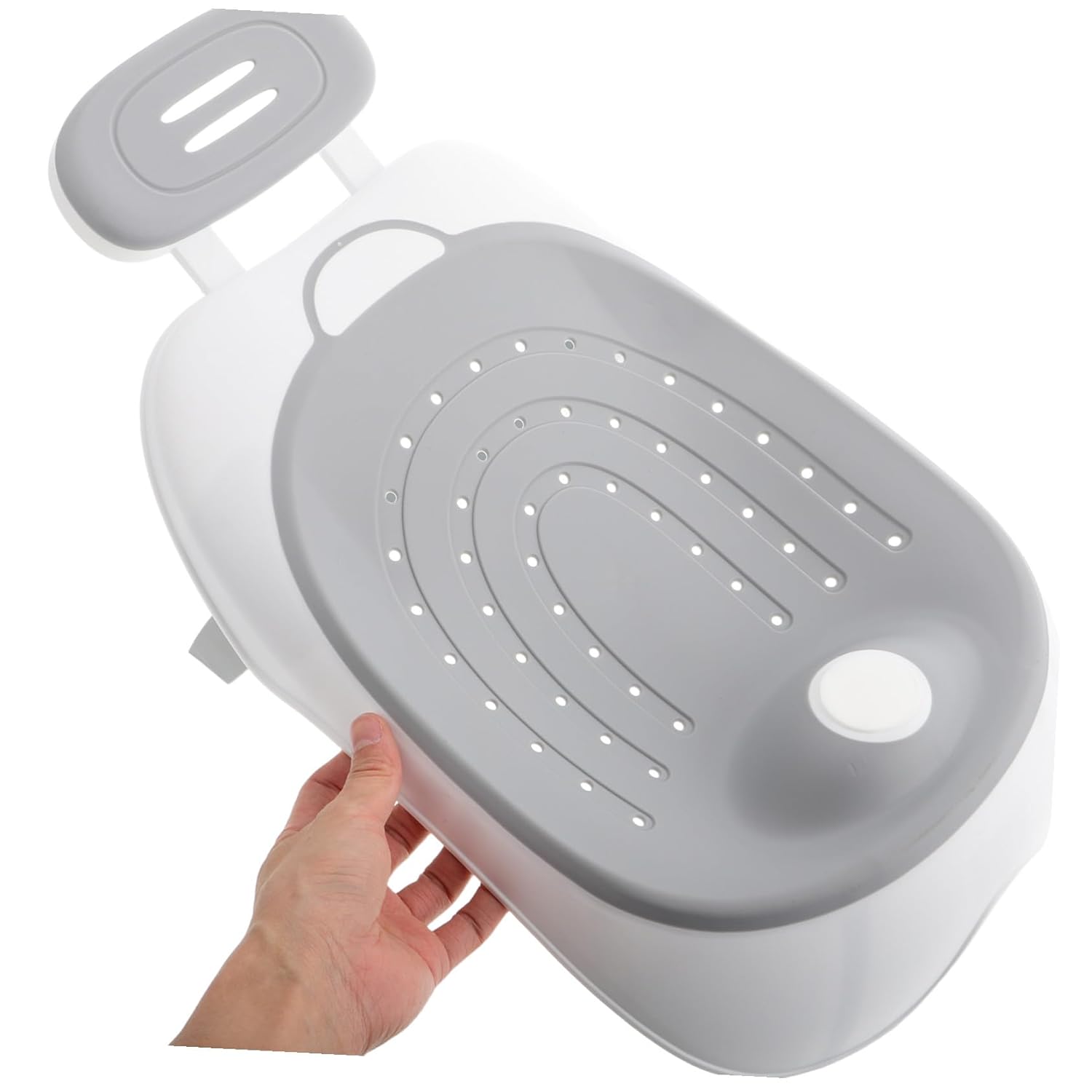 Adjustable Bath Seat for Boy Girl and Nonslip Bathtub Accessory with Fit for Double Sinks and Tubs Multifunctional Bath Bed and Stool
