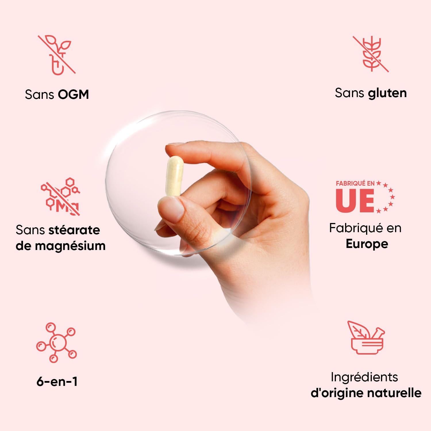Glucosamine Chondroïtine MSM Vitamine C 180 Gélules - Enrichi en Curcuma, Acide Hyaluronique & Vit C Acide L Ascorbique - Complexe Glucosamine Chondroïtine sans OGM ni sans Gluten