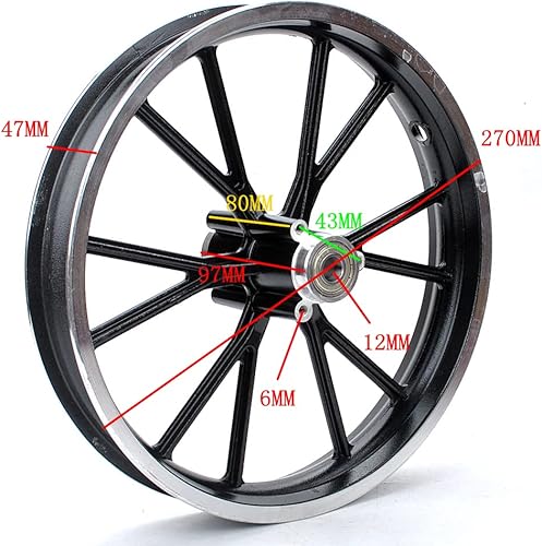 Miniatura 2 de Llanta 2.50-10 Buje de rueda trasera para 49cc niños Mini Dirt Bike Gas Power 2 tiempos 50cc motocicleta