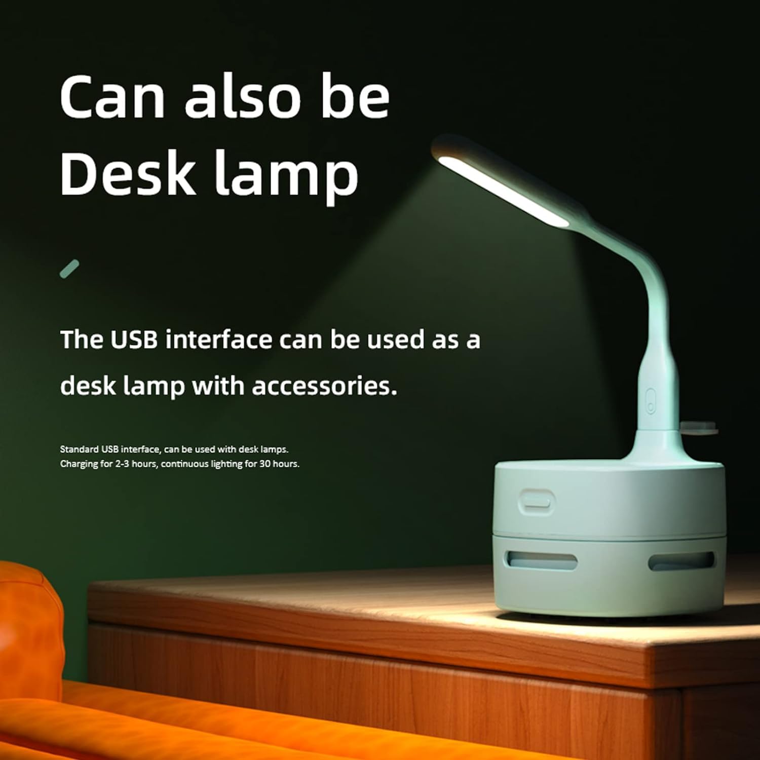 Odkurzacz biurkowy z wentylatorem, mini odkurzacz biurkowy z lampką LED USB Przenośny bezprzewodowy odkurzacz stołowy Zasilanie akumulatorowe do czyszczenia okruszków kurzu Skrawki włosów do klawiatur