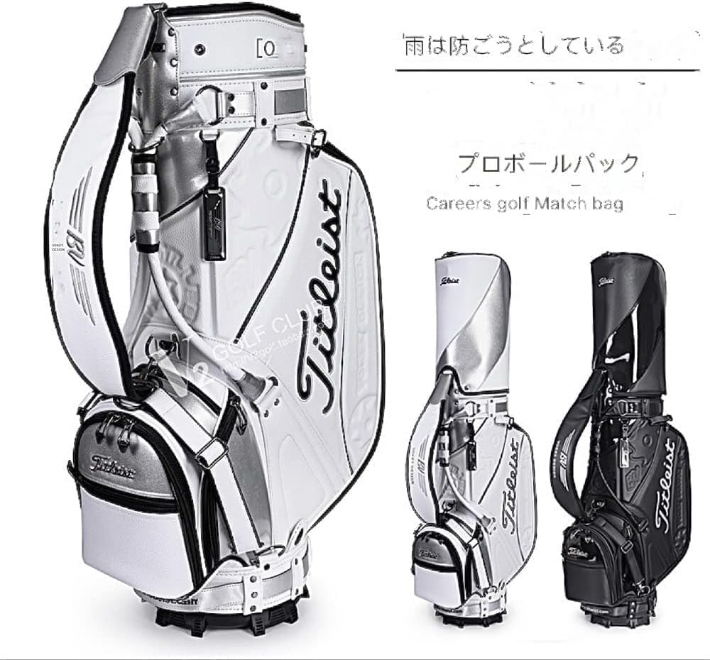 Amazon | KCNN-キャディバッグ レザースポーツゴルフバッグ メンズ