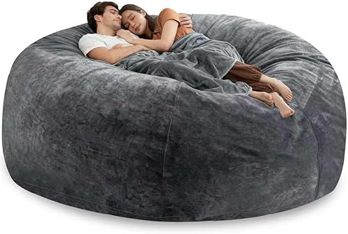 Silla Puf Gigante, Sillas Puf de 5 Pies para Adultos con Relleno, Silla de Lectura Nube Sofás sin Estructura para Muebles de Sala de Estar Espuma