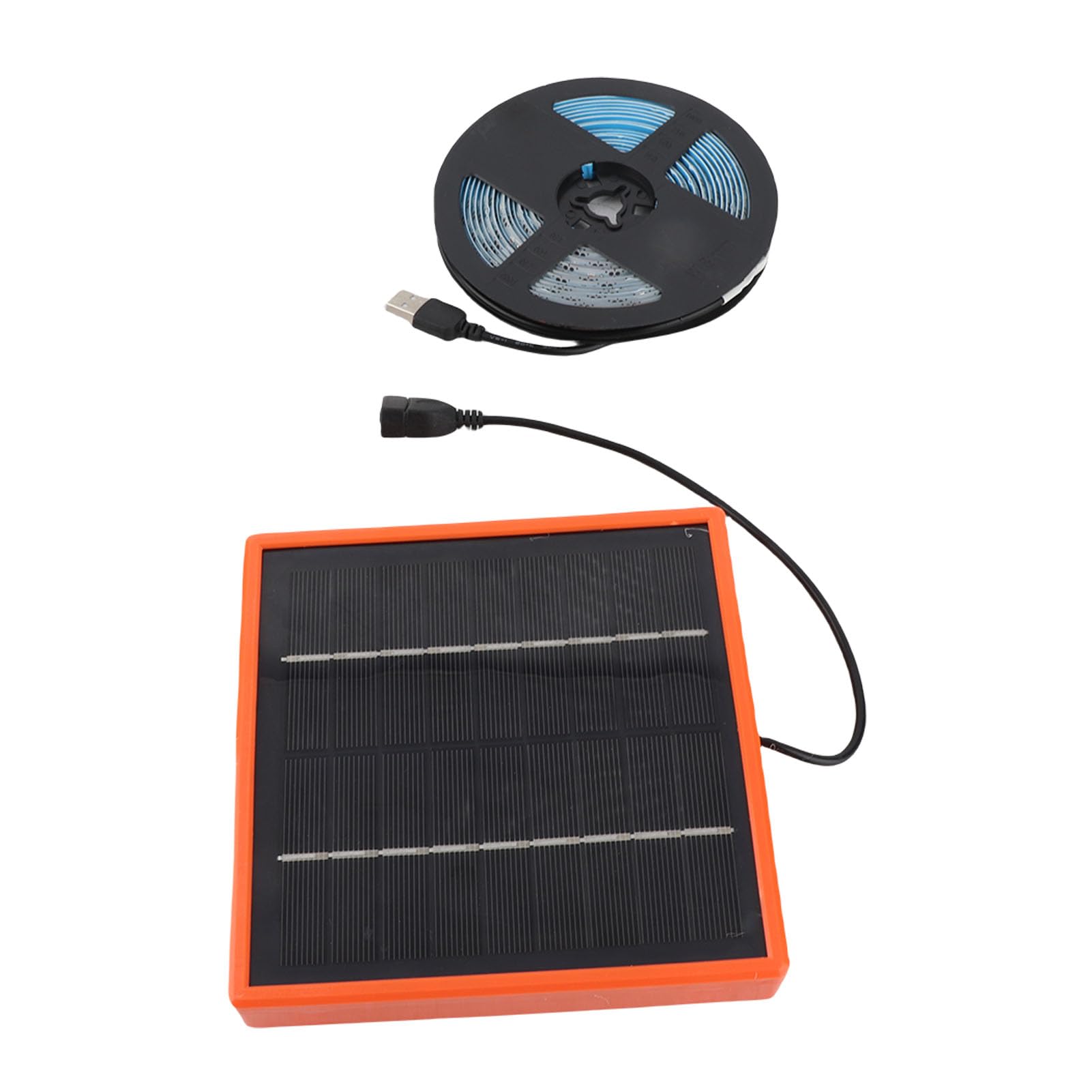 Lampe de Croissance pour Plantes Solaires, Lumière du à Spectre Complet, Lampe de Croissance à énergie Solaire 5 M LED pour Plantes, Lampe de Croissance de 5 M avec Panneau