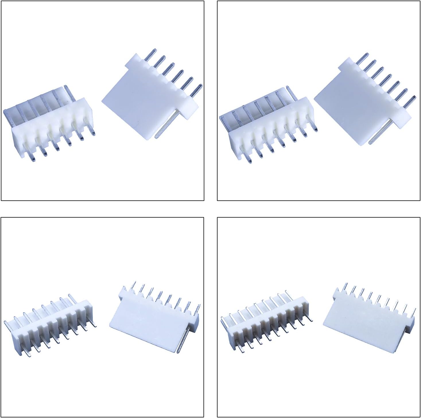 2.5mm DIP Vertical Header Kit, MX2.54 2/3/4/5/6/7/8/9/10/12P KK 254 KF2510, White, Molex Compatible, Plastic, PCB Mount, 100 Contacts