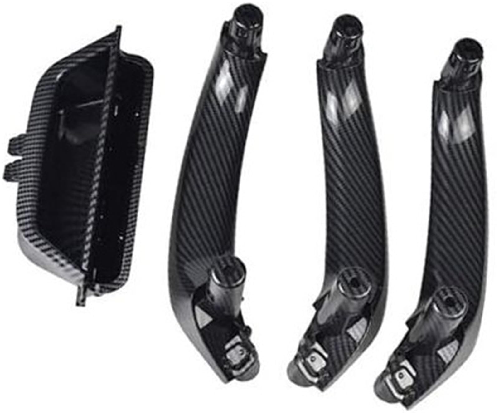 LHD przedni lewy uchwyt wewnętrzny drzwi samochodu wykończenie do holowania uchwyt panelu wewnętrznego drzwi, dla BMW, X3 X4 F25 F26 2010-2017 51417394519 Wnętrze klamki samochodowej(CF-4pcs)