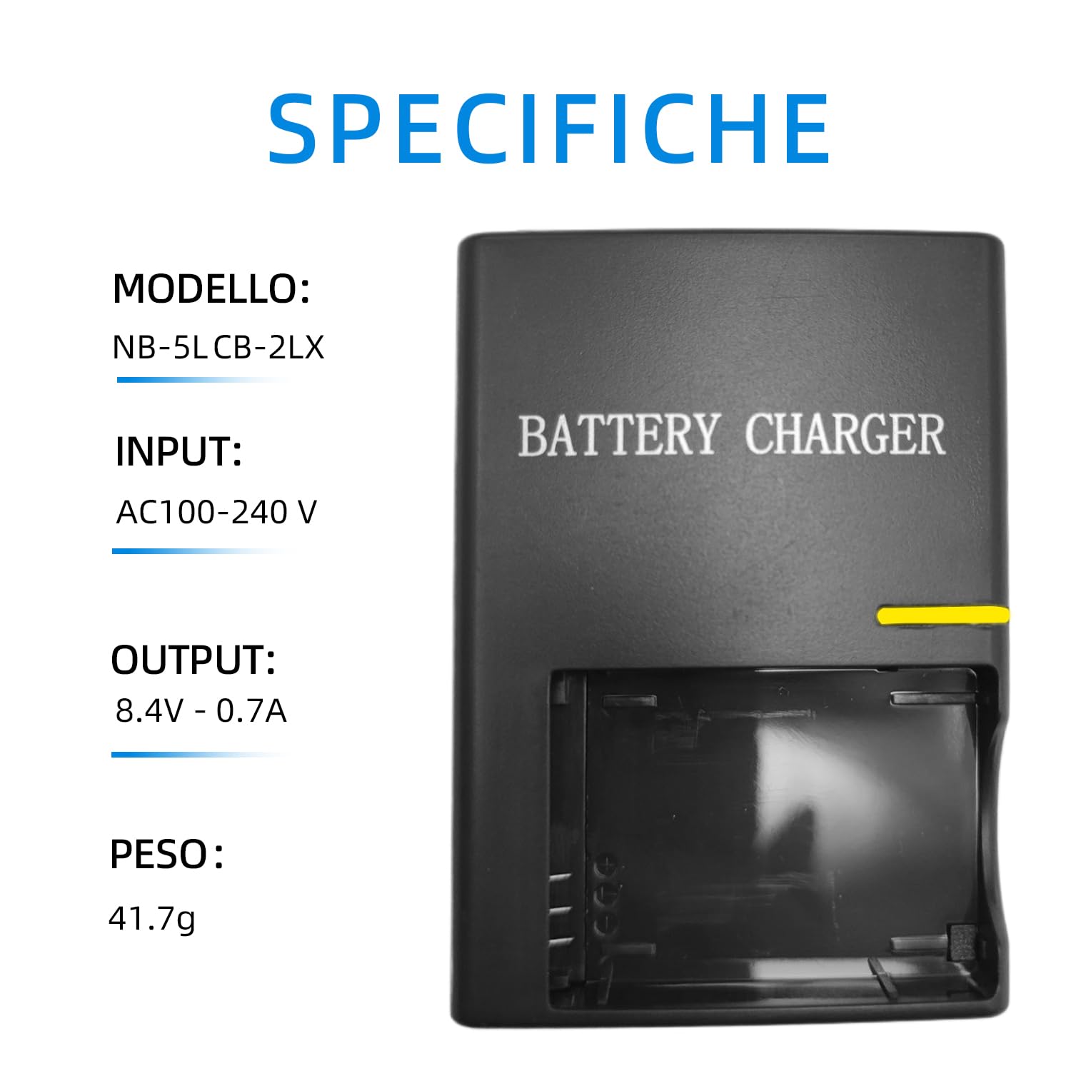 NB-5L CB-2LX - Caricabatteria per batteria Nb-5 l, compatibile con Canon PowerShot S100, S110, SD900 is, SD950 is, SD970 is, SD990 is,SX200 is,SX210 is,SX220 is,SX230 HS Camera