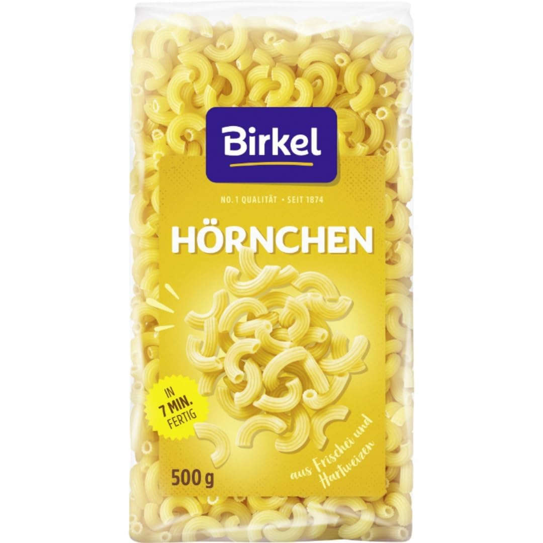 Birkel's No. 1 Hörnchen Pasta Nudeln 500 gramm, 12 Er