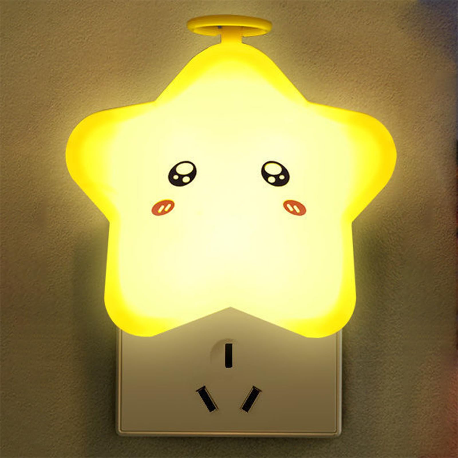 Luz de Noche de Estrellas para Niños Control Remoto Temporizador Lámparas de Pared Regulable Bonito Aplique de Pared Táctil Regalo para Dormitorio de Niñas Luces de Noche para Bebés