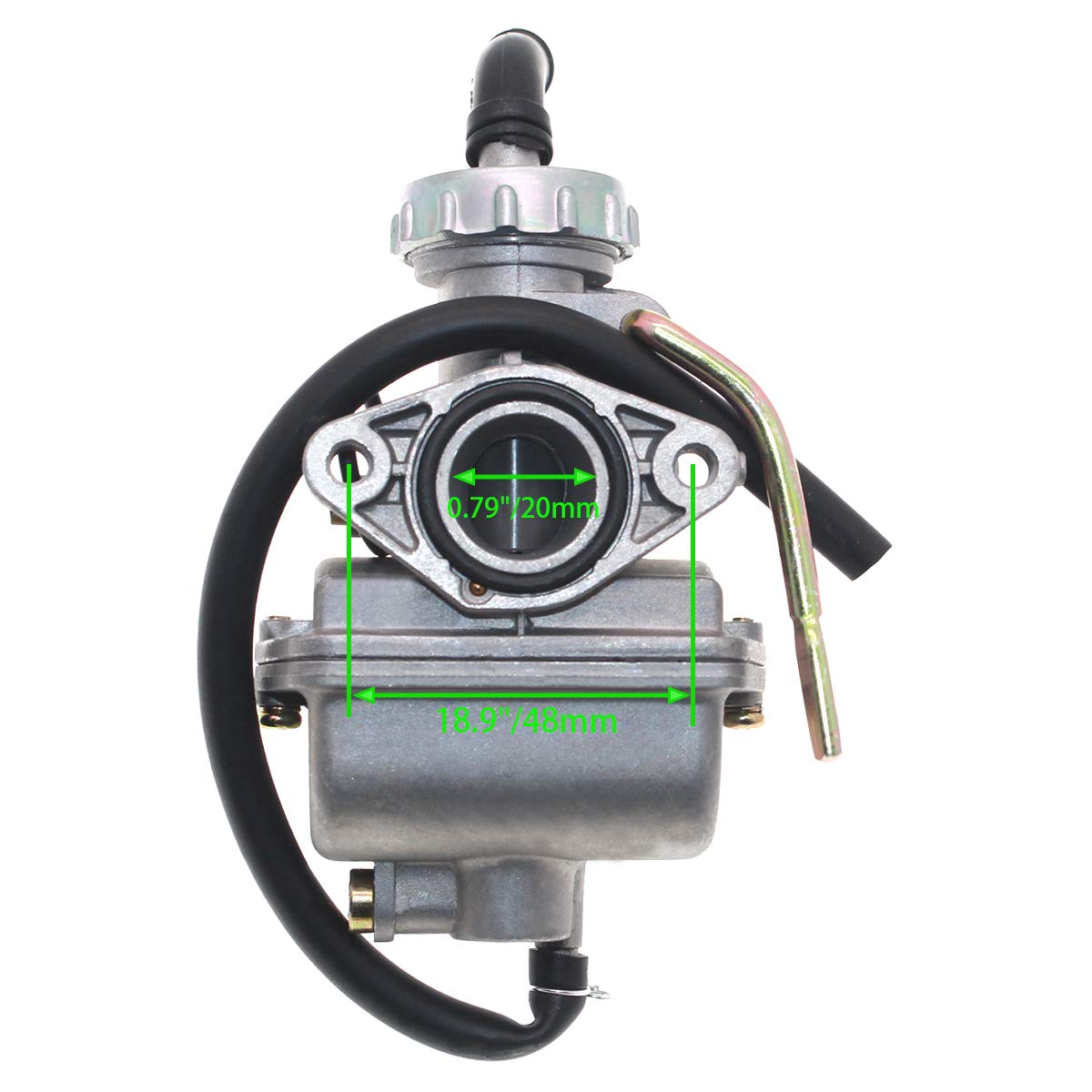 Lei Song Carb PZ19 Fit Compatible 50cc 70cc 90cc 110cc 125cc ATV Carburetor Compatible Dirt Pit Bike Go Kart Kazuma Taotao Baja Polaris Roketa Sunl Honda Xr Crf - Foto 10