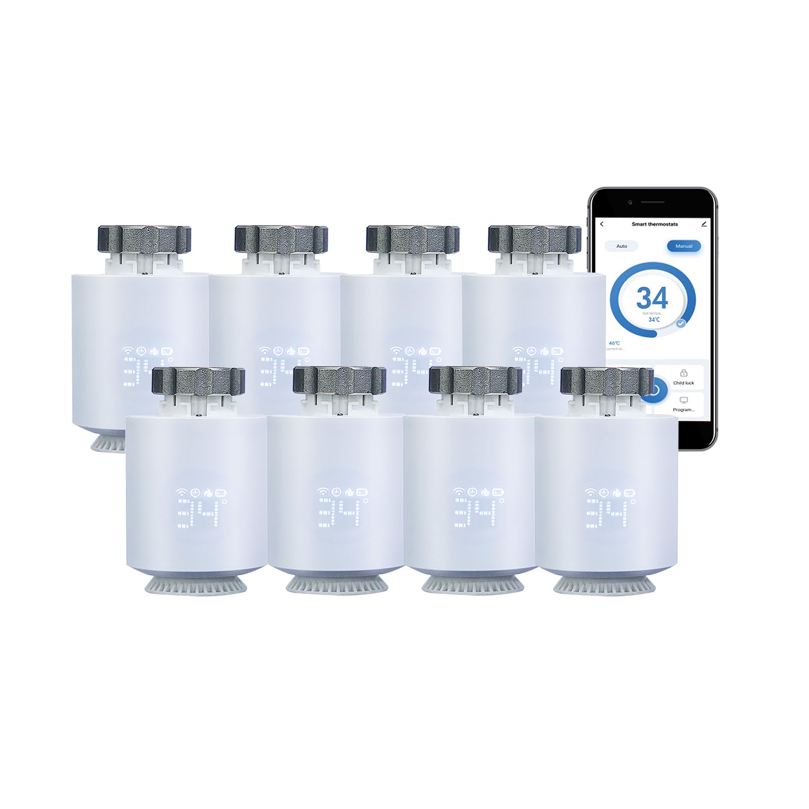Zigbee TRV Heizkörperthermostat, programmierbares Thermostatventil
