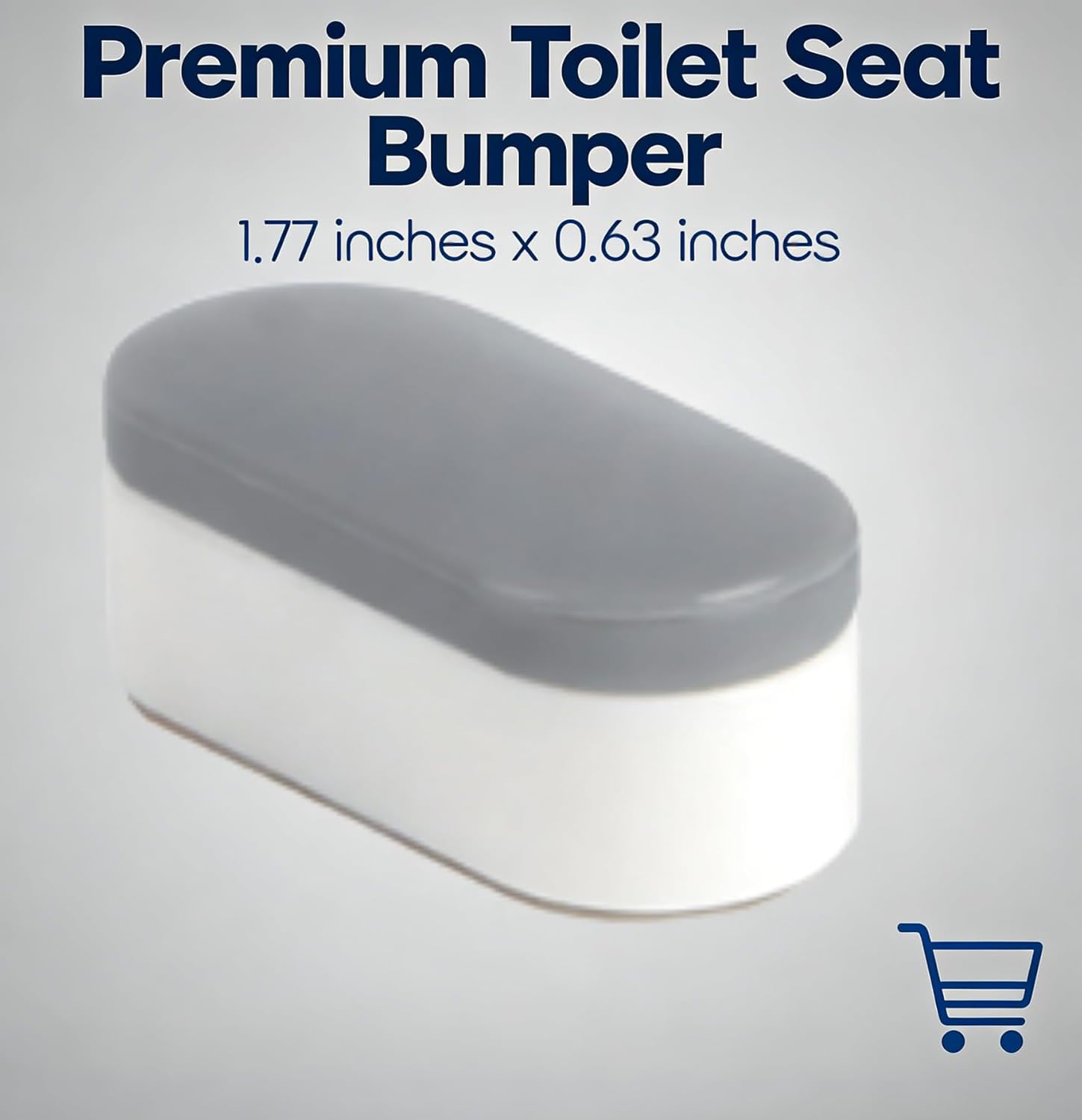 5-Pack Toilet Seat Bumpers for Bidet - Non-Slip Pads to Stop Sliding & Wobbling, Even Weight Distribution to Protect Seat & Bowl