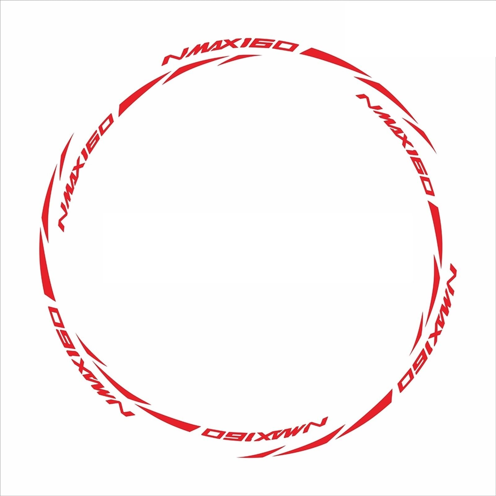Reflective Wheel Sticker Rim Decals for Yamaha Nmax 155 2020 2021(Color6)