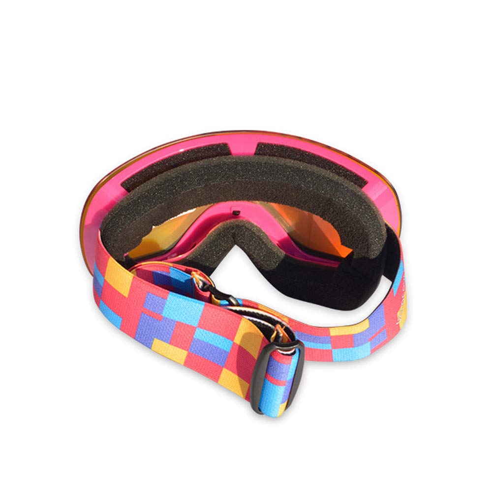 Lunettes de Ski d'extérieur pour Enfants, Lunettes de Snowboard, Lunettes de Ski Double Couche antibuée UV400, Lunettes de Vent d'extérieur