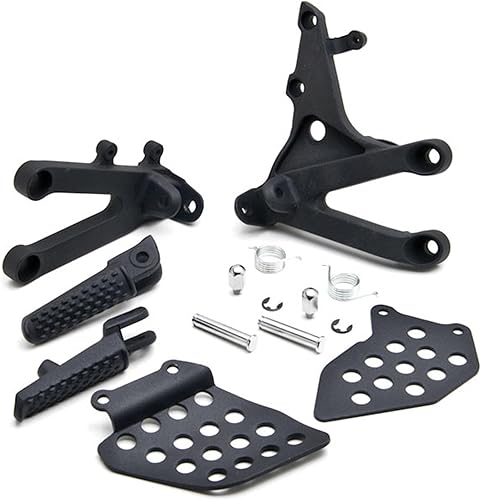 Kit de montaje de reposapiés (delantero) compatible con Honda CBR 600RR 2007-2014, soportes de paso de estancia, montaje de marco, reposapiés,