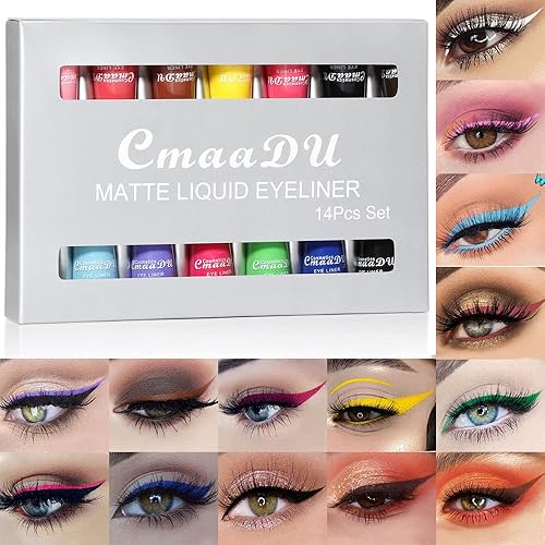Miniatura 6 de BONNIE CHOICE Sombra de ojos de camaleón líquida metálica, 6 colores holográficos con purpurina multicroma, altamente pigmentada, kit de maquillaje