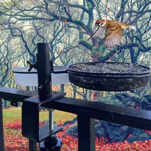 Mangeoire à oiseaux pour balustrade balcon porche support pot de fleurs
