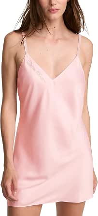 Victoria's Secret Shine Script Satin Mini Slip Dress
