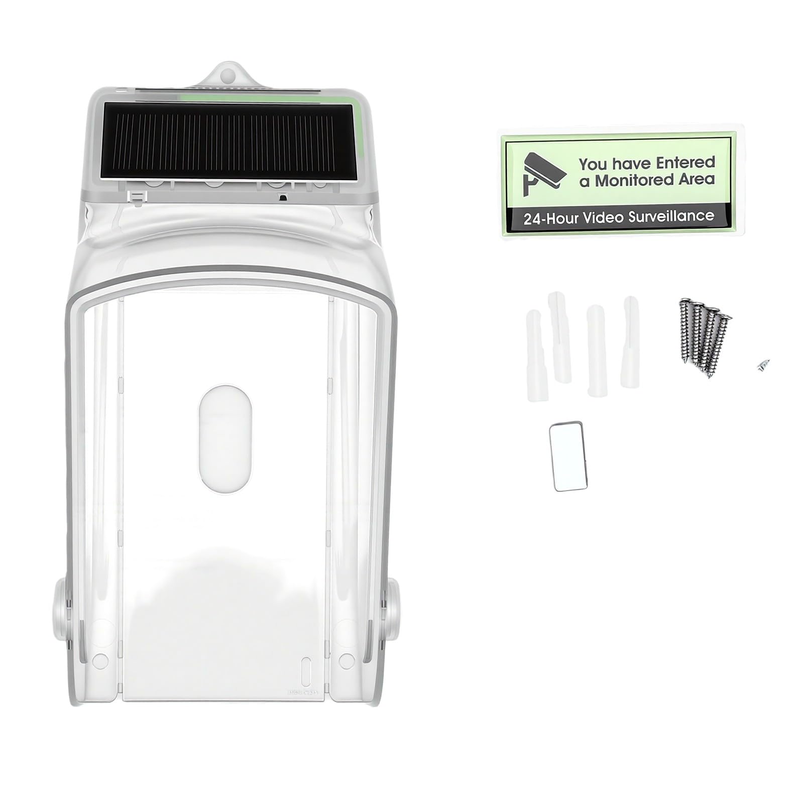 Hyuduo Sonnette Vidéo Solaire, Abri de Caméra avec Protection Imperméable,