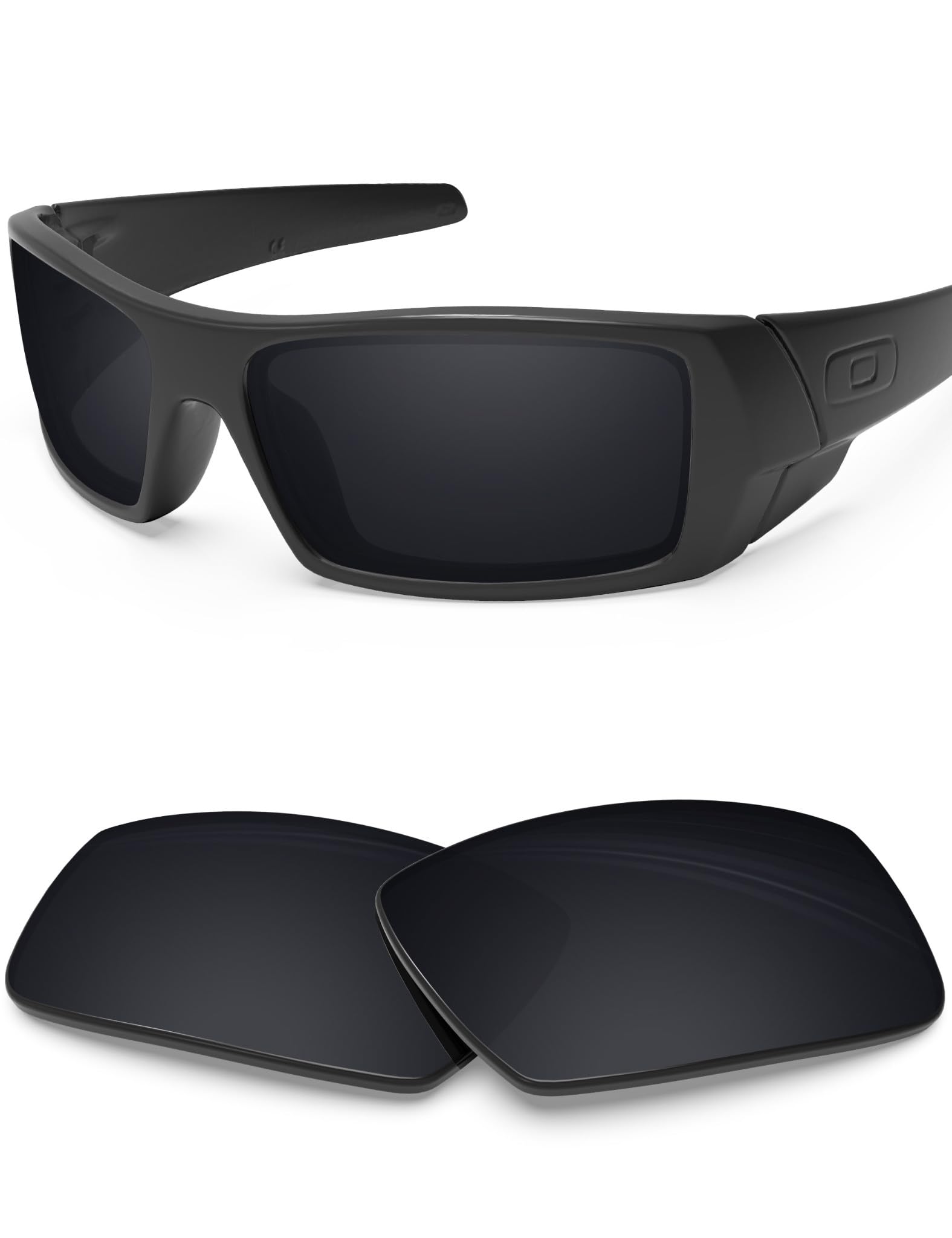 BlazerBuck Polycarbonate Polarized Replacement Lenses for Oakley Gascan - Black AR Coated