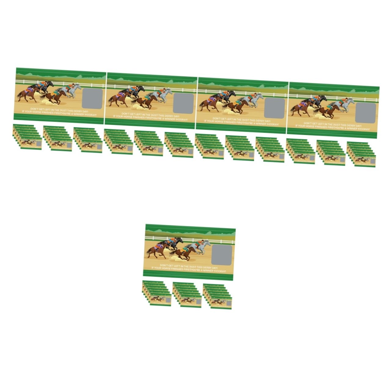 VILLCASE 5 Ensembles Cartes à Gratter Autocollant Jeu De Billets à Gratter Carte à Gratter De Dessin Animé Jeu De Grattage De Fête Cartes De Souhaits à Gratter Papier