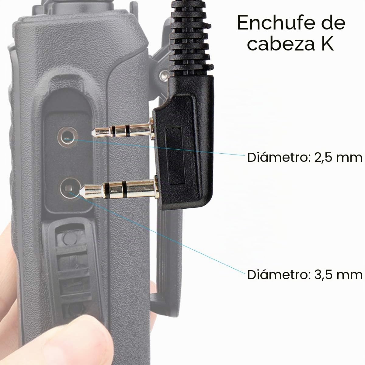 Retevis Walkie Talkie Auriculars 2 Pines Pinganillo Transparente Tubo Acústico Compatible con Walkie Talkie RT24 RT622 RT27 RT617 RT618 RT619 Baofeng BF-888S Kenwood (20 Pacs)