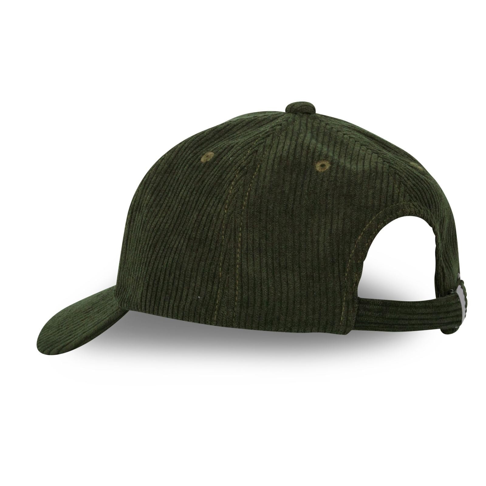 Kappe für Damen und Herren, 100 % Baumwolle, Baseballkappe, Velours, gerippt, verstellbar