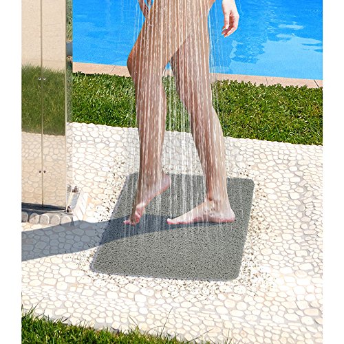 Hydro wonder 31621_32319 8026-PVC Sliding Shower Mat with Mildew and Stain-Resistant Interwoven Fabric, Multi-Colour, 40 x 60 cm