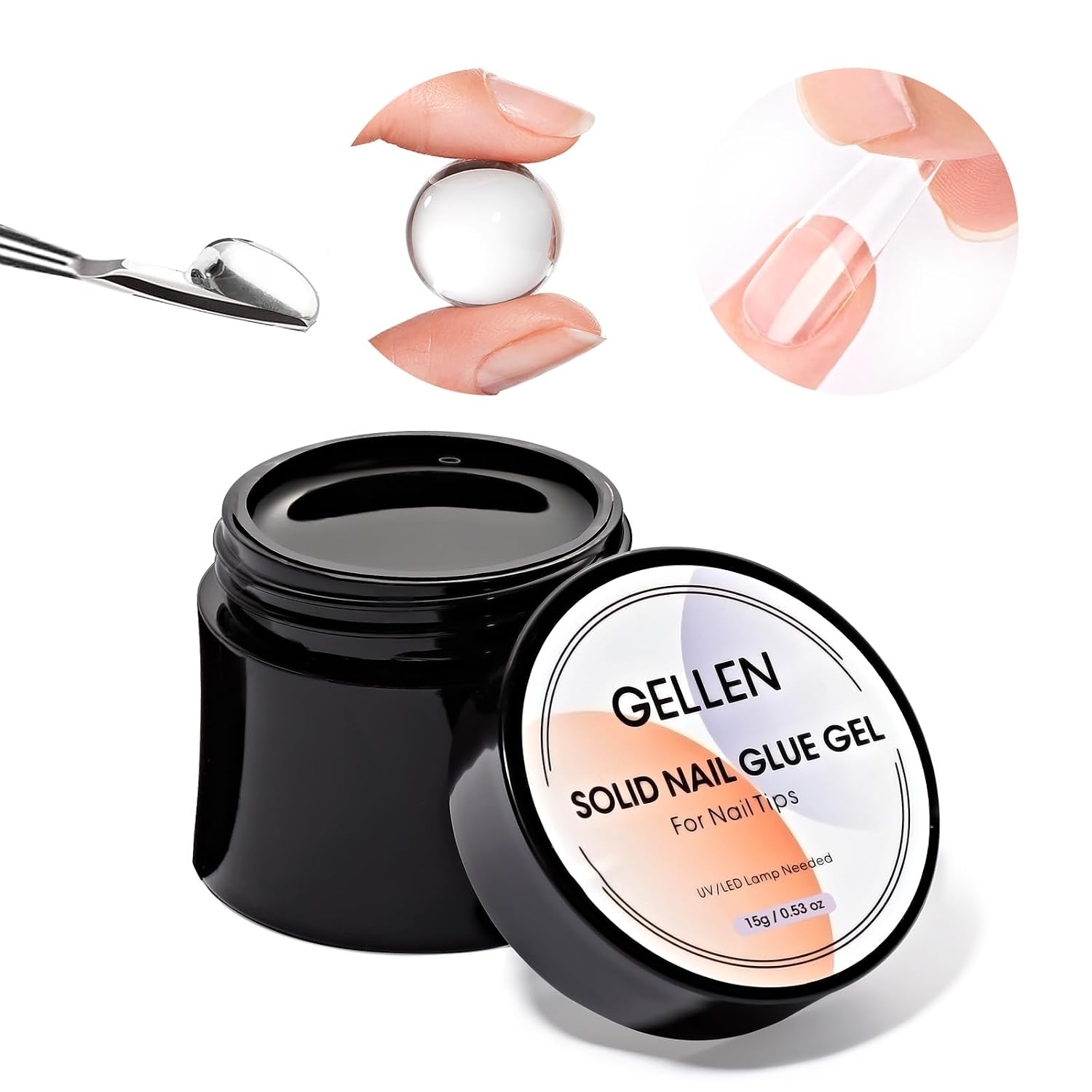 Gellen Solid Nail Glue Gel for Strong Press On Nails - 15g