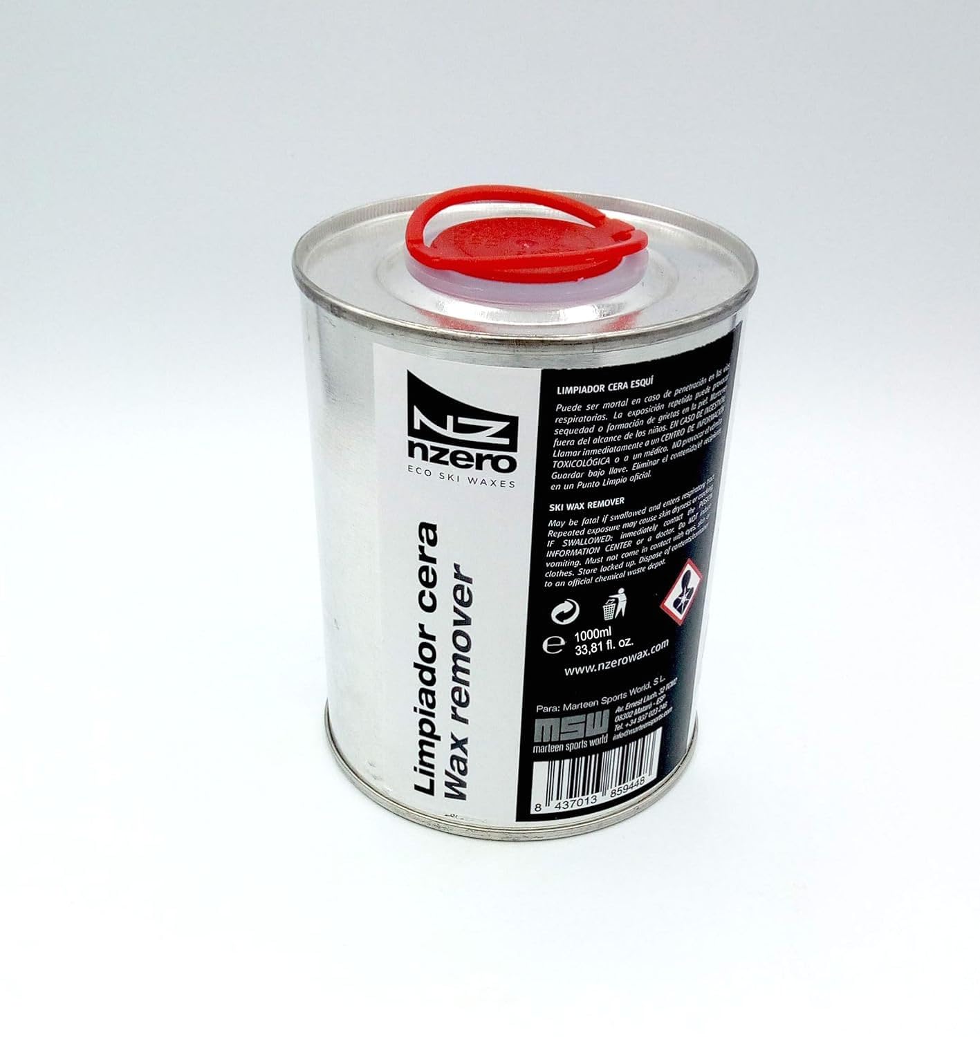 Limpiador de Cera Esquís Snowboard NZEROWAX 1000ml