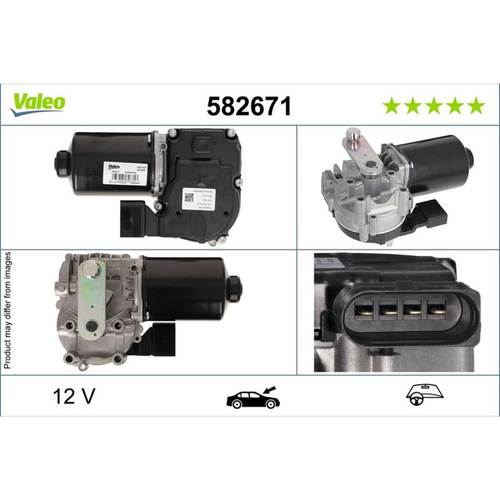 VALEO Silnik wycieraczek 582671