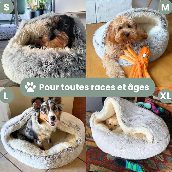 AILISK Pilcozi Lit Chien, Lit Cocon Pilcozy pour Chien