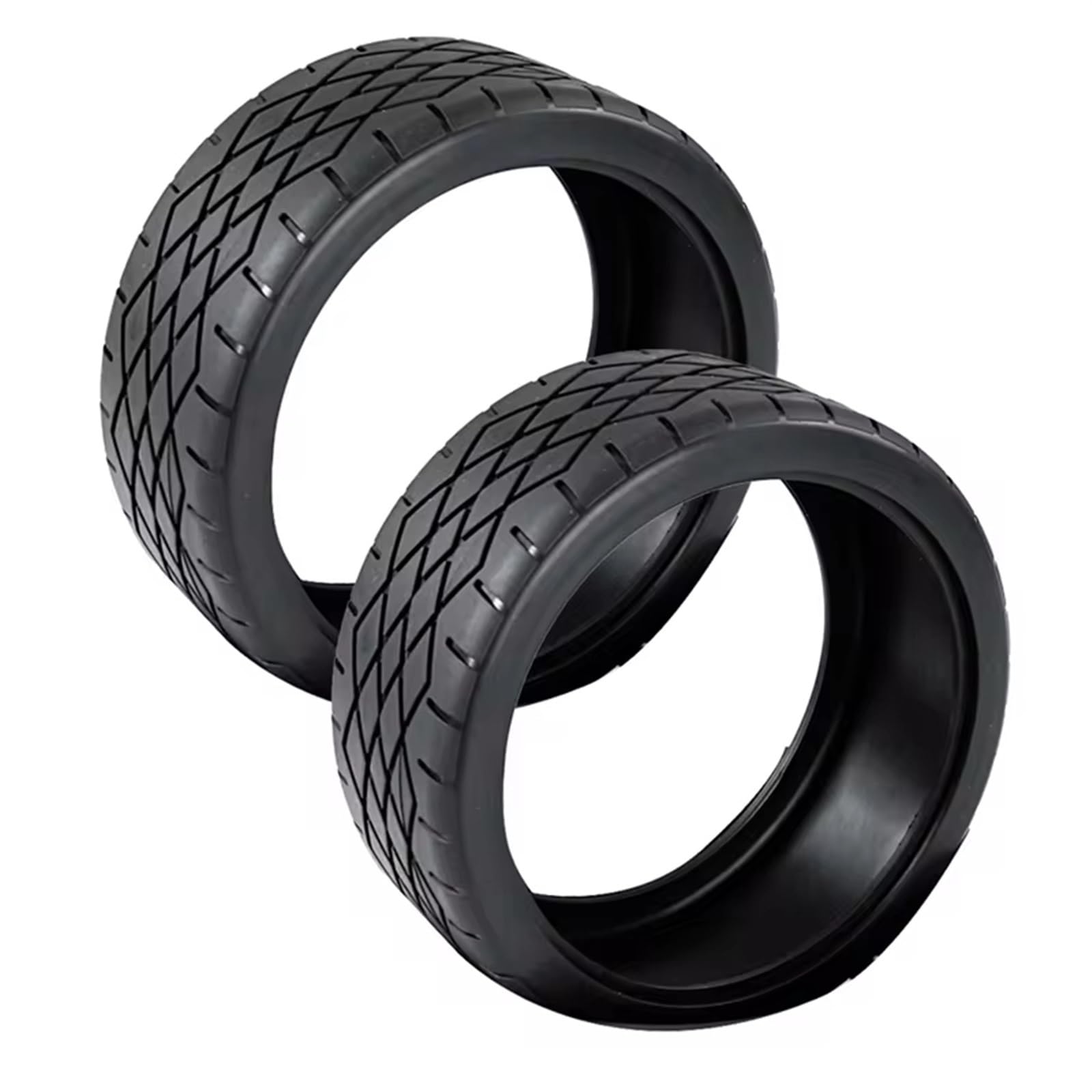 Rc Tire Jante pour Rovan pour F5 pour MCD pour XS-5 2 Pièces Pièces De Pneus De Roue en Caoutchouc Ensemble De Peau pour 1/5 Échelle Rc De Rechange De Voiture Accessoires