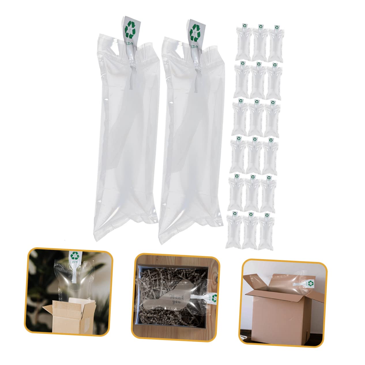 BUTIFULSIC Air Cushion Packaging Air Pillows Air Packaging Bag Commercial Inflatable Air Pillow Express Logistics Packaging 100pcs/box Protect Your Goods