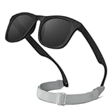 RIVBOS Baby Sunglasses Boys&Girls with Strap UV400 Polarized Flexible for Toddler&comma;Infant and Newborn&lpar;0-24month&rpar; RBK0231