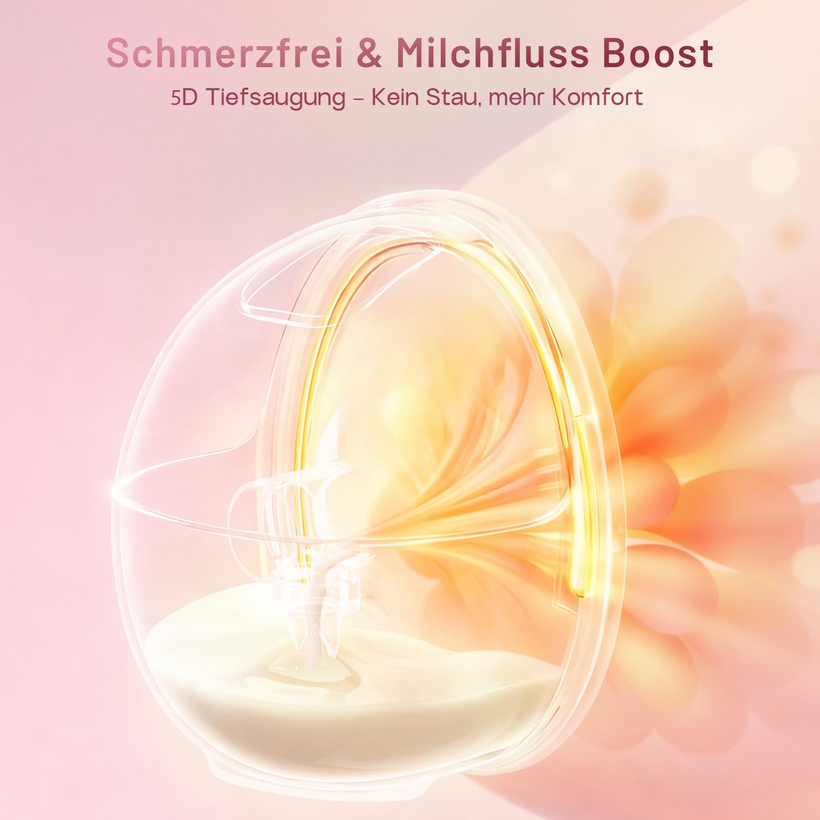 Milchpumpe Elektrisch, Tragbar Doppel-Milchpumpe Handsfree, 4 Modi 12 Stufen, BPA-frei, Leise & Leicht, 24mm mit 19/21mm Flansch & Ersatzteilen–Ideal für Neue & Berufstätige Mamas (2 Stück, Weiß)
