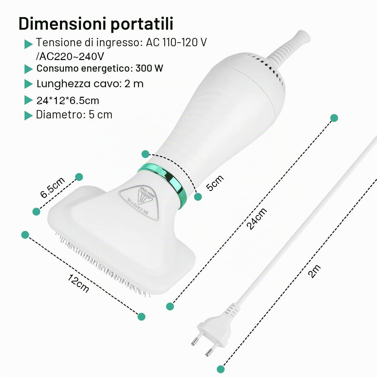 Ownpets Asciugacapelli per cani con pettine in pelliccia, 2 in 1, asciugacapelli per animali domestici, temperatura regolabile, asciugacapelli per cani, gatti o altri animali domestici
